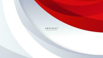 modern abstract meetkundig rood en wit achtergrond premie vector