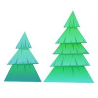 kerstbomen tekenen vector