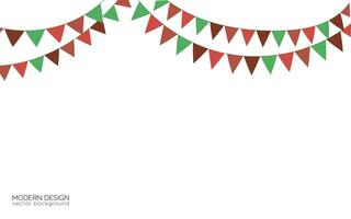 vector achtergrond met kleurrijk vlaggen voor vakantie banier, verjaardag uitnodigingen, partij uitnodigingen