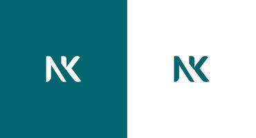 nk brief logo ontwerp, nk icoon merk identiteit ontwerp monogram logo, eerste brief nk logo vector ontwerp