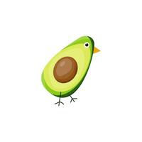 kuiken avocado logo vector ontwerp sjabloon