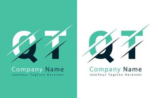 qt brief logo vector ontwerp sjabloon elementen