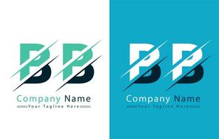 bb brief logo ontwerp concept. vector logo illustratie