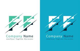 ff brief logo vector ontwerp concept elementen