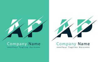 ap brief logo vector ontwerp concept elementen