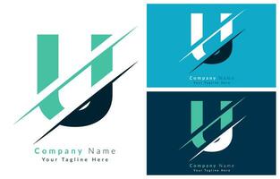 u brief logo vector ontwerp concept elementen