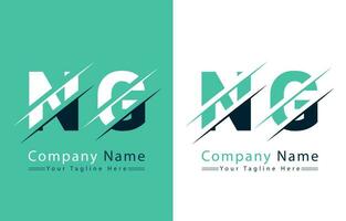 ng brief logo ontwerp sjabloon. vector logo illustratie