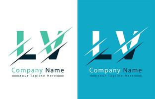 lv brief logo vector ontwerp sjabloon elementen