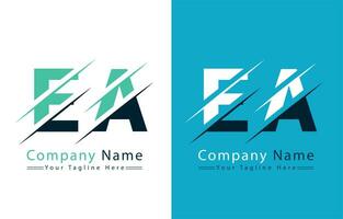 ea brief logo vector ontwerp sjabloon elementen