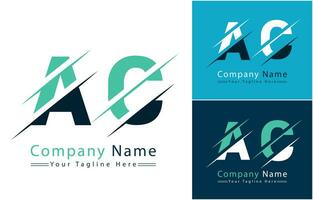 ac brief logo ontwerp sjabloon. vector logo illustratie