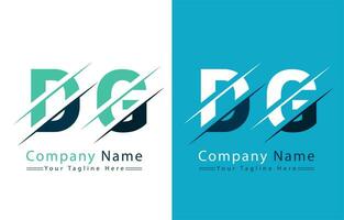 dg brief logo ontwerp concept. vector logo illustratie