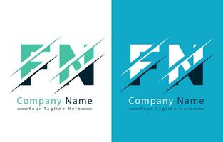 fn brief logo vector ontwerp concept elementen