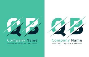 qb brief logo vector ontwerp concept elementen