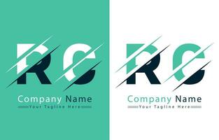 rc brief logo vector ontwerp sjabloon elementen