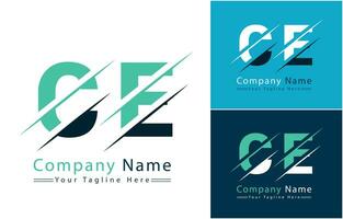 ce brief logo vector ontwerp sjabloon elementen