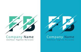 fb brief logo vector ontwerp concept elementen