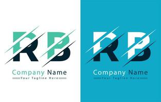 rb brief logo ontwerp concept. vector logo illustratie