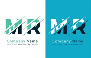 Dhr brief logo vector ontwerp concept elementen