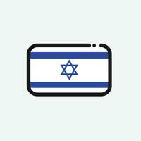 Israël vlag icoon vector