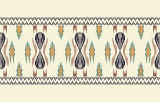 etnisch abstract ikat kunst. aztec ornament afdrukken. meetkundig etnisch patroon naadloos kleur oosters. ontwerp voor achtergrond ,gordijn, tapijt, behang, kleding, inpakken, batik, vector illustratie.