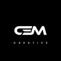 csm brief eerste logo ontwerp sjabloon vector illustratie