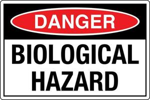 osha normen symbolen geregistreerd werkplaats veiligheid teken Gevaar voorzichtigheid waarschuwing biologisch risico vector