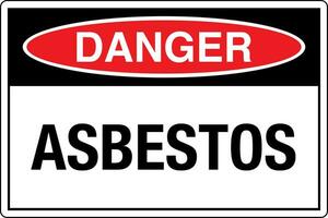 osha normen symbolen geregistreerd werkplaats veiligheid teken Gevaar voorzichtigheid waarschuwing asbest vector