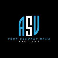 asu brief logo creatief ontwerp met vector grafisch, abc gemakkelijk en modern logo ontwerp. vrij vector