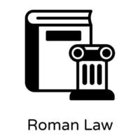 Romeins recht wetgeving vector