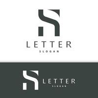 minimalistische hs brief logo, sh logo modern en luxe icoon vector sjabloon element