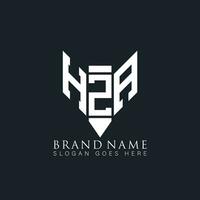 hza brief logo. hza creatief monogram initialen brief logo concept. hza uniek modern vlak abstract vector brief logo ontwerp.