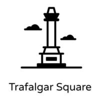 trafalgar square landmark vector