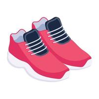 joggers en sneakers schoenen vector