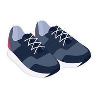 joggers en sneakers schoenen vector