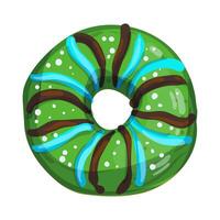 vector illustratie van helder en smakelijk donut