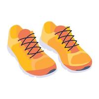 joggers en sneakers schoenen vector