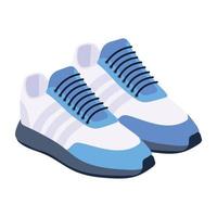 joggers en sneakers schoenen vector