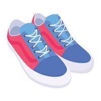 joggers en sneakers schoenen vector