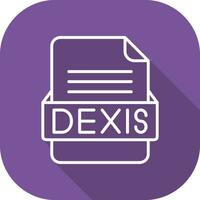 dexis het dossier formaat vector icoon