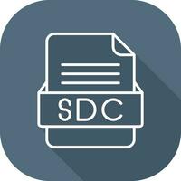 sdc het dossier formaat vector icoon