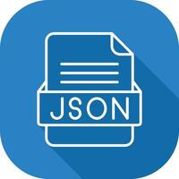 json het dossier formaat vector icoon