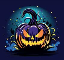 halloween pompoen vector avatar