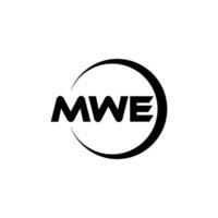 mwe brief logo ontwerp, inspiratie voor een uniek identiteit. modern elegantie en creatief ontwerp. watermerk uw succes met de opvallend deze logo. vector