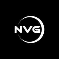 nvg brief logo ontwerp, inspiratie voor een uniek identiteit. modern elegantie en creatief ontwerp. watermerk uw succes met de opvallend deze logo. vector