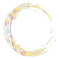 grunge cirkel structuur effect . ruw vorm decoratie element3 vector