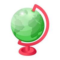 wereld tafel globe vector