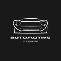 auto logo ontwerp abstract lijnen vector. vector illustratie zwart en wit