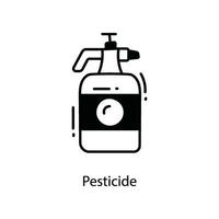 pesticide tekening icoon ontwerp illustratie. landbouw symbool Aan wit achtergrond eps 10 het dossier vector
