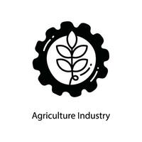 landbouw industrie tekening icoon ontwerp illustratie. landbouw symbool Aan wit achtergrond eps 10 het dossier vector