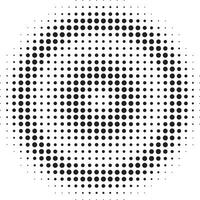 zwart halftone cirkel vector